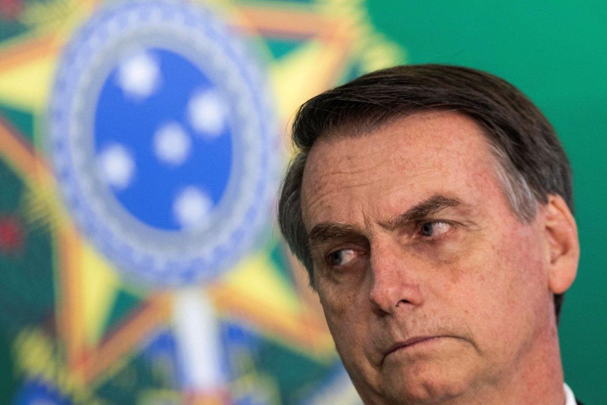 El presidente electo de Brasil Jair Bolsonaro y el actual mandatario Michel Temer fuera de cuadro ofrecen una declaracion conjunta en el Palacio del Planalto sede del Gobierno. El presidente electo de Brasil Jair Bolsonaro y el actual mandatario Michel Temer fuera de cuadro ofrecen una declaracion conjunta en el Palacio del Planalto sede del Gobierno.