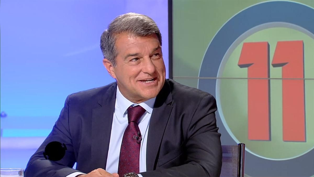Joan Laporta interviene en el programa ’Onze’ de TV3 Joan Laporta interviene en el programa ’Onze’ de TV3