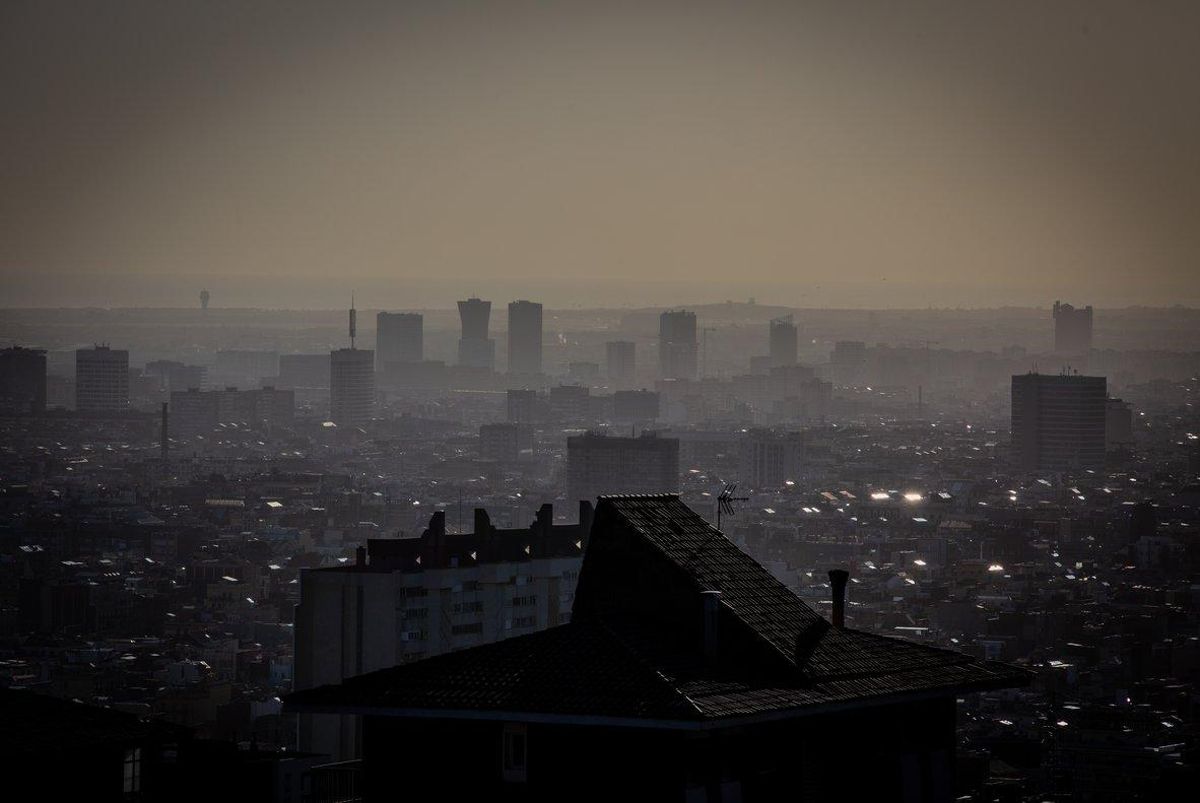 Panorámica de la ciudad de Barcelona en enero de 2020. Panorámica de la ciudad de Barcelona en enero de 2020.