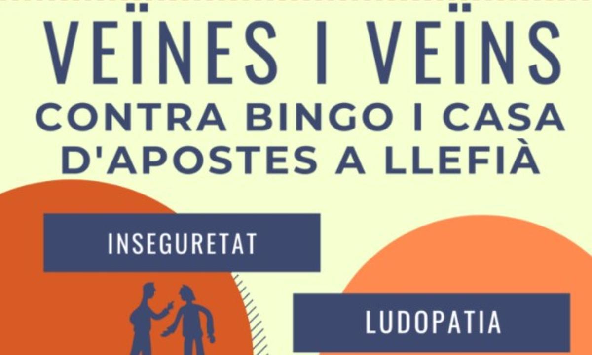 Associacions veïnals de Badalona s’oposen a la instal·lació d’un bingo al barri de Llefià