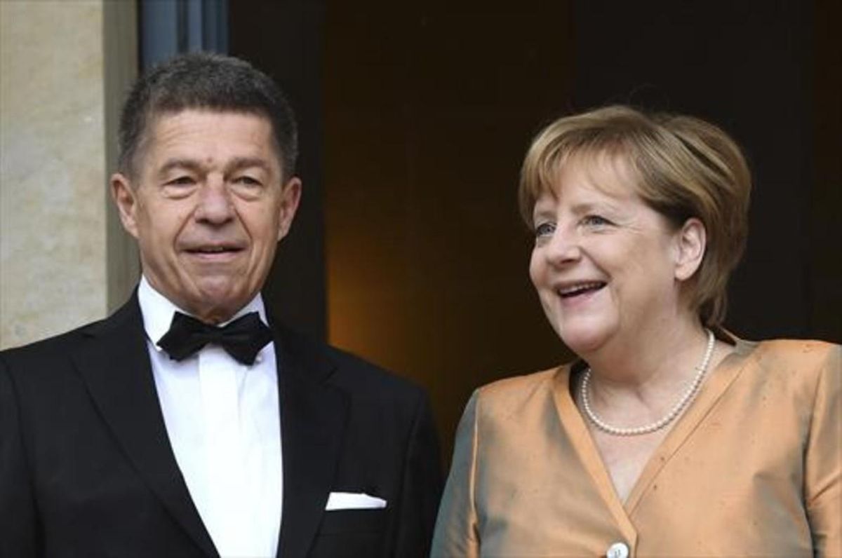 Angela Merkel y su marido,Joachim Sauer, en la aperturadel Festival de Bayreuth. Angela Merkel y su marido,Joachim Sauer, en la aperturadel Festival de Bayreuth.