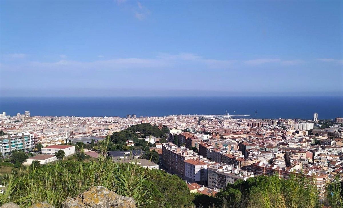 Vista aérea de Mataró. Vista aérea de Mataró.