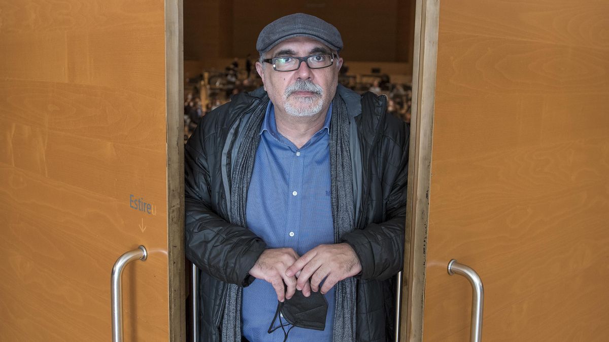 Enric Palomar, en el Auditori, este jueves. Enric Palomar, en el Auditori, este jueves.
