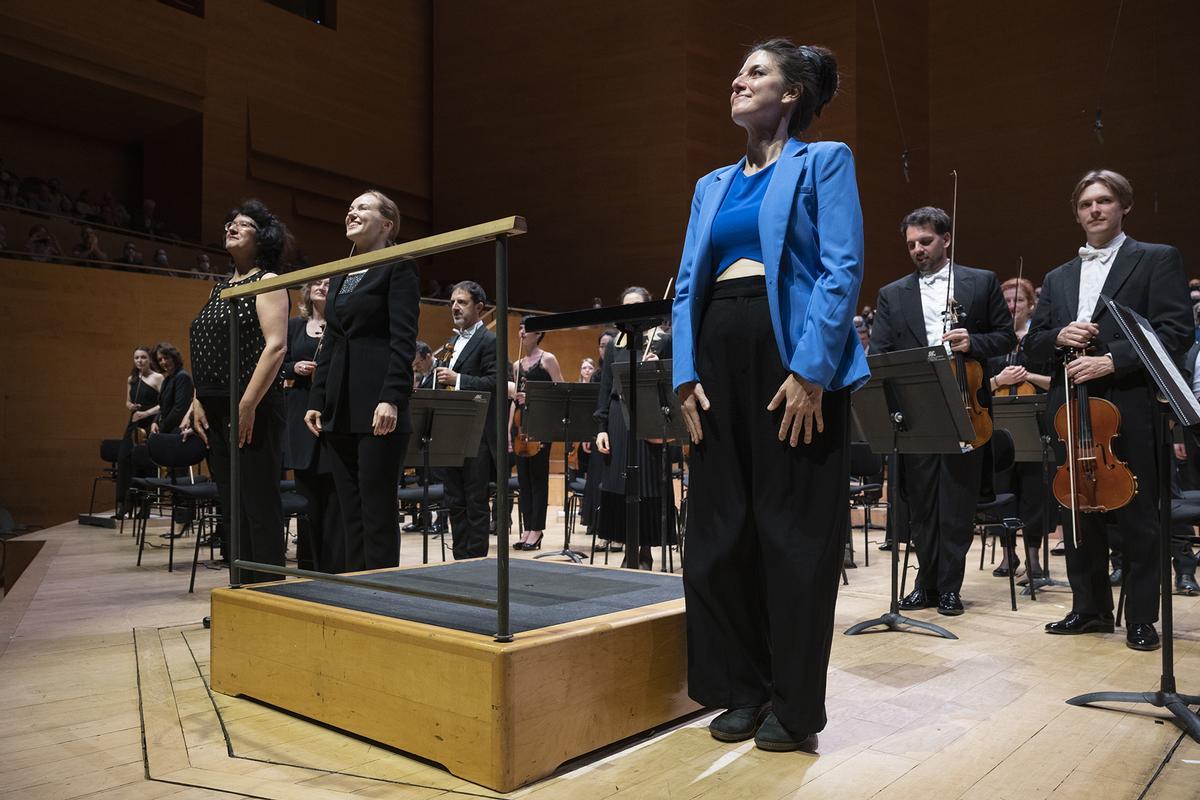 La compositora catalana Raquel García-Tomás en el estreno de su ’Suite of Myself’ La compositora catalana Raquel García-Tomás en el estreno de su ’Suite of Myself’