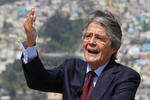 El político conservador ecuatoriano Guillermo Lasso