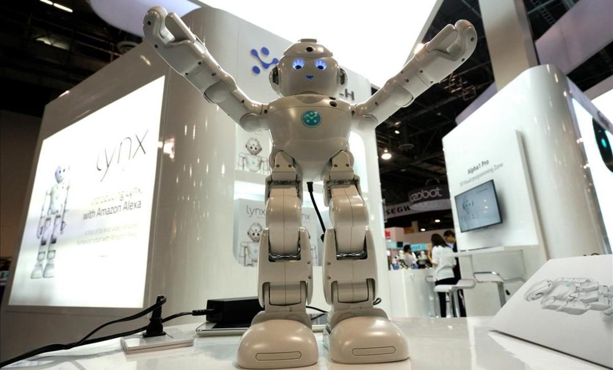 Lynx, uno de los robots con el software de Alexa de Amazon, el pasado CES.