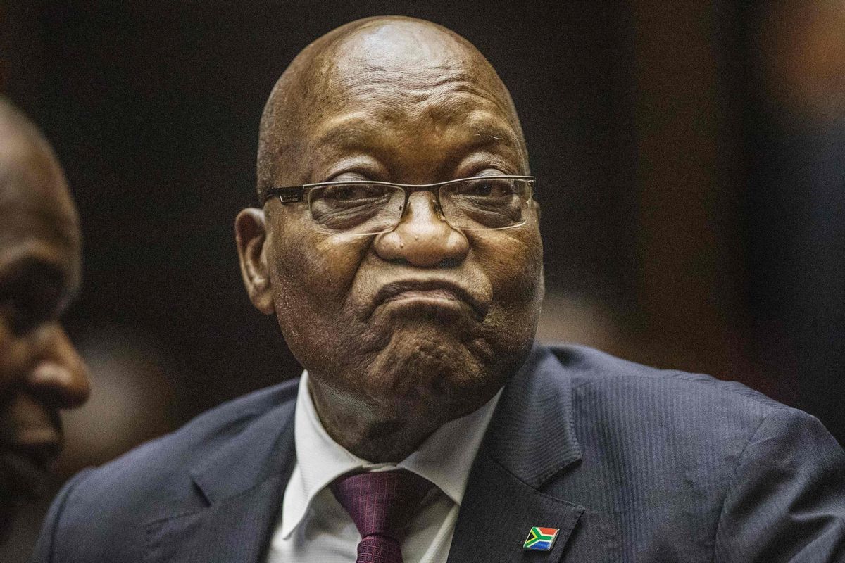 El expresidente de Suráfrica, Jacob Zuma, el pasado mes de mayo en el Alto Tribunal de Pietermaritzburg. El expresidente de Suráfrica, Jacob Zuma, el pasado mes de mayo en el Alto Tribunal de Pietermaritzburg.