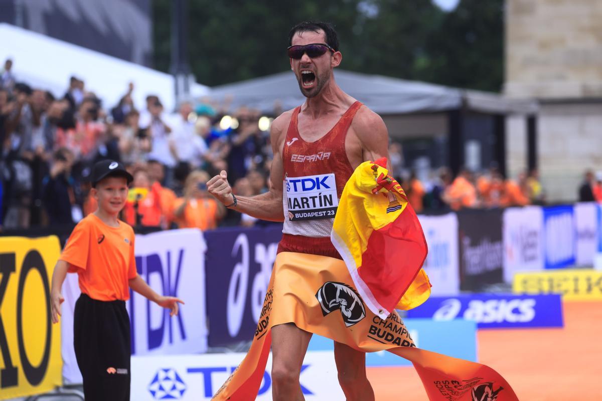 Álvaro Martín Medalla De Oro En Los 20 Km Marcha En Los Mundiales De Budapestfotos 3771