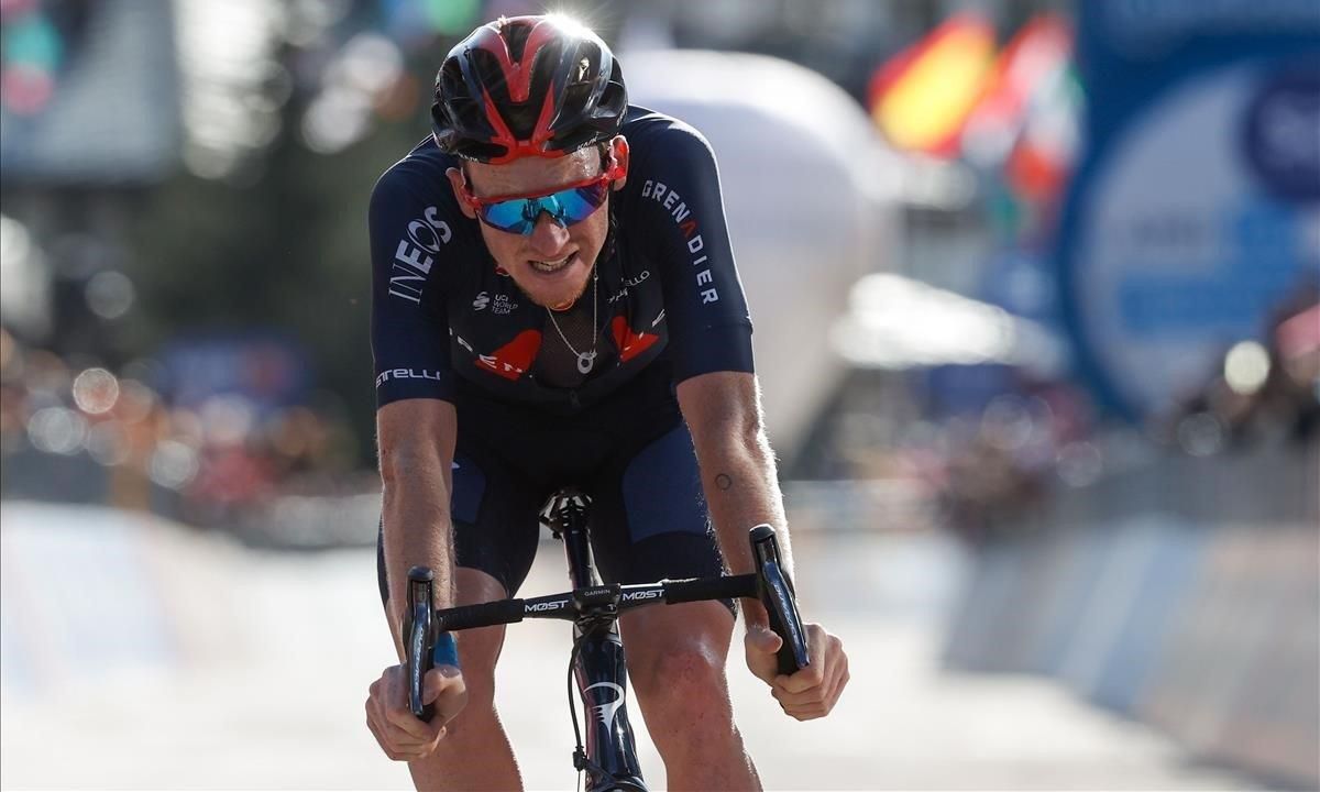 Tao Goeghegan Hart, ganador de la penúltima etapa del Giro. Tao Goeghegan Hart, ganador de la penúltima etapa del Giro.