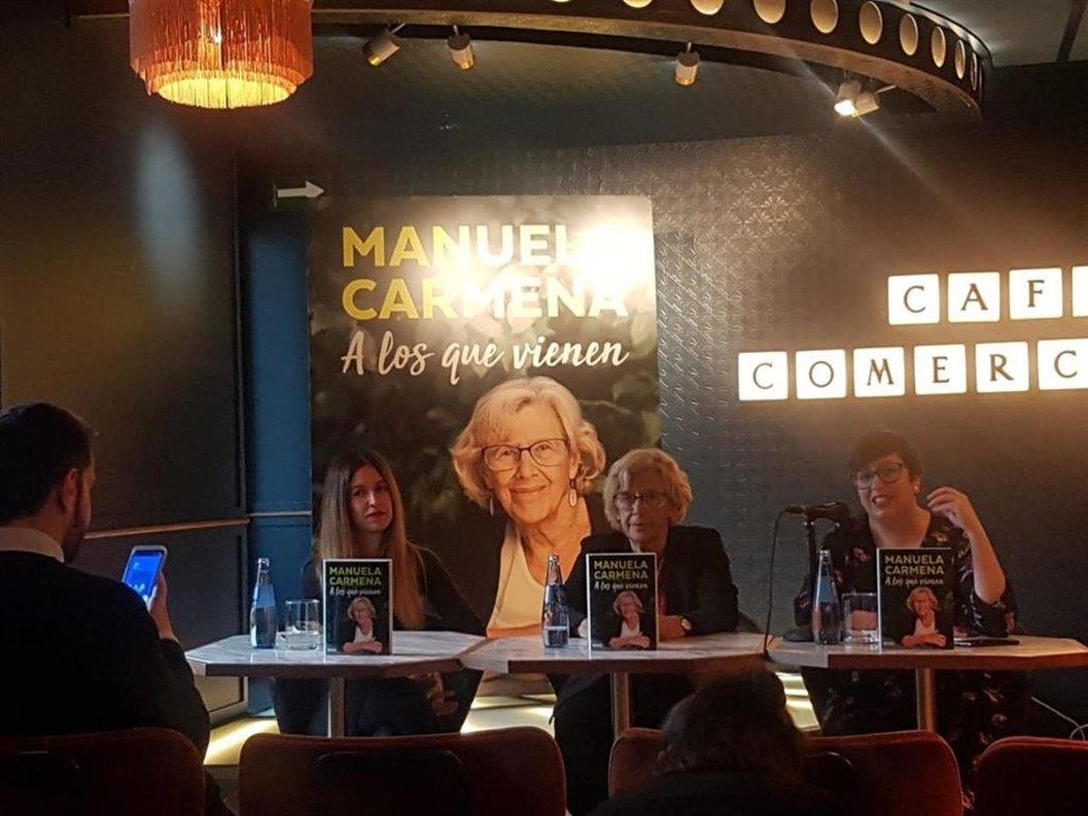 La exalcaldesa de Madrid, Manuela Carmena, durante la presentación de su libro. La exalcaldesa de Madrid, Manuela Carmena, durante la presentación de su libro.