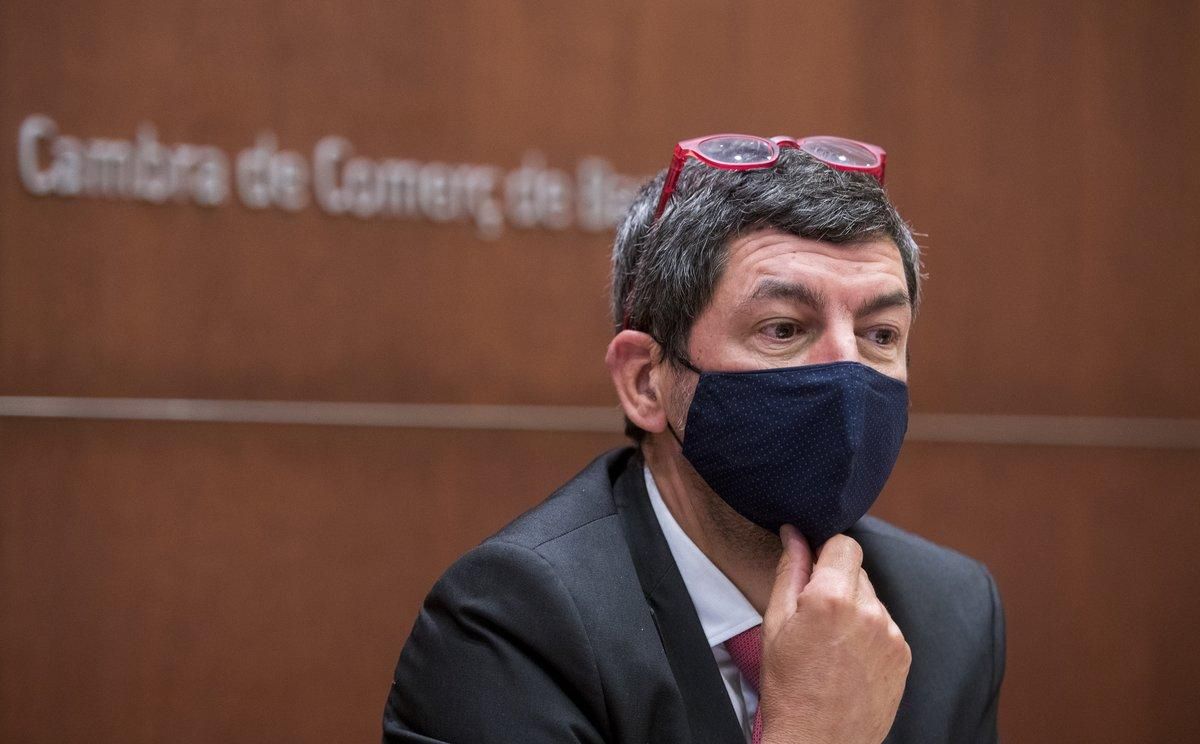 El expresidente de la Cambra de Comerç de Barcelona, Joan Canadell, en un acto en la Llotja de Mar en el 2020. El expresidente de la Cambra de Comerç de Barcelona, Joan Canadell, en un acto en la Llotja de Mar en el 2020.