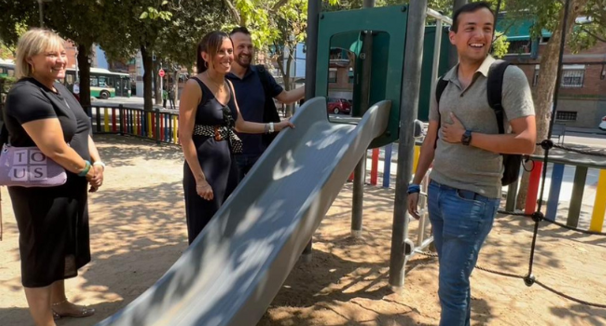 Sabadell presenta el primer parc infantil de Catalunya fabricat amb materials reciclats