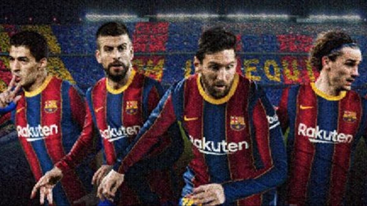 El mosaico que prepara el Barça para la fachada del Camp Nou. El mosaico que prepara el Barça para la fachada del Camp Nou.