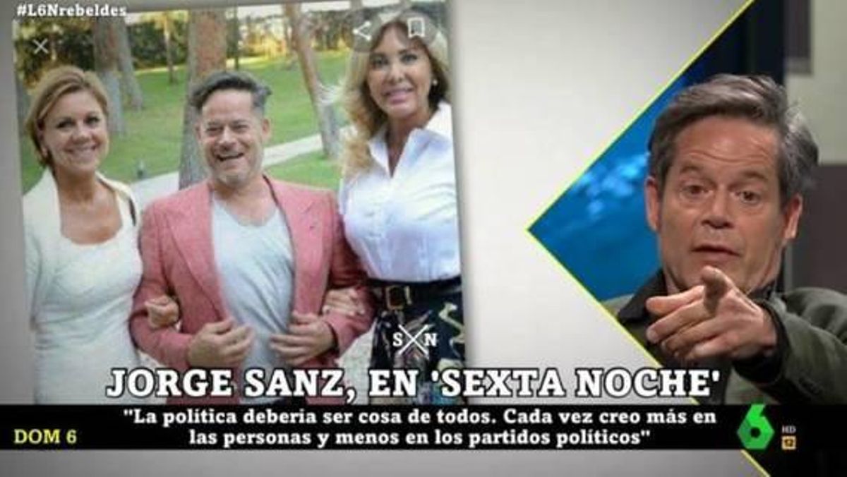 Jorge Sanz y su divertido comentario tras recordar su foto con Cospedal: "Le hundió la carrera" Jorge Sanz y su divertido comentario tras recordar su foto con Cospedal: "Le hundió la carrera"