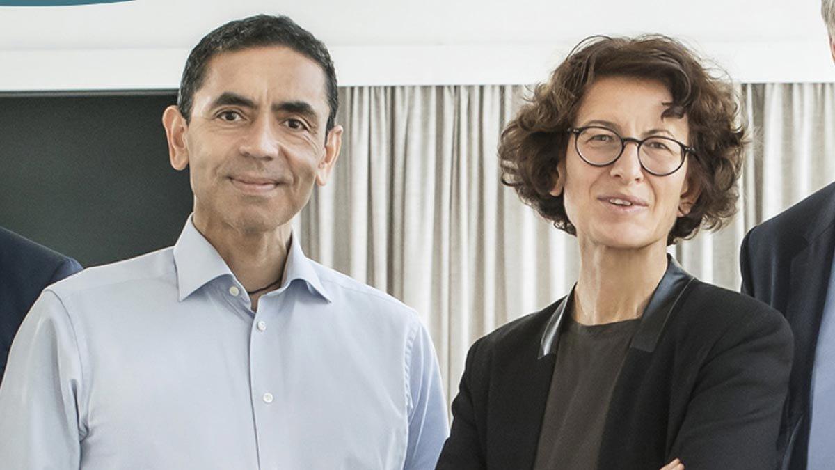 Ugur Sahin y su esposa, Özlem Türeci, propietarios de BioNTech.