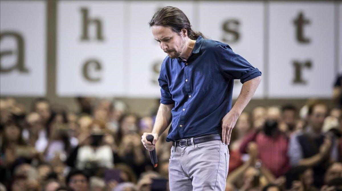 El candidato de Unidas Podemos a la presidencia del Gobierno, Pablo Iglesias El candidato de Unidas Podemos a la presidencia del Gobierno, Pablo Iglesias