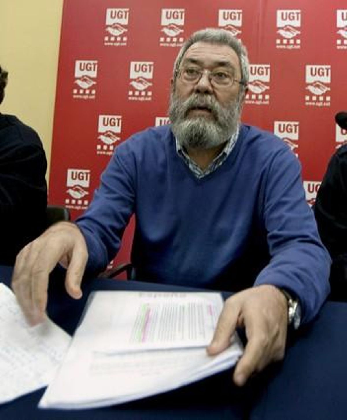 Cándido Méndez, durante la asamblea de afiliados de UGT en Seat, este sábado, en L’Hospitalet. Cándido Méndez, durante la asamblea de afiliados de UGT en Seat, este sábado, en L’Hospitalet.