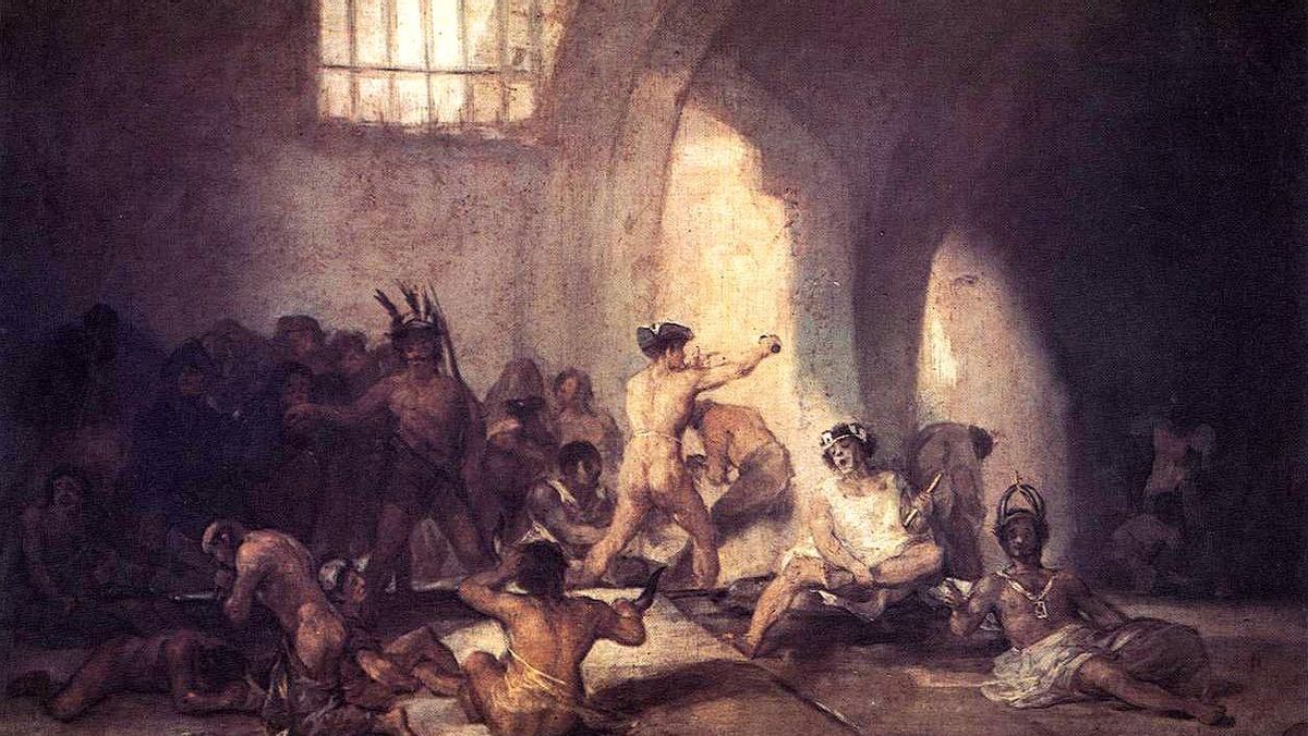 Con ’Casa de locos’, Goya retrata el trato que recibían los alienados hace dos siglos. Con ’Casa de locos’, Goya retrata el trato que recibían los alienados hace dos siglos.