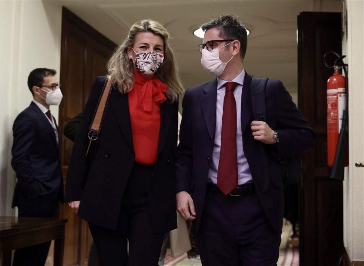 El último intento de Díaz con ERC para la reforma laboral: una reunión con Bolaños que ni él sabía El último intento de Díaz con ERC para la reforma laboral: una reunión con Bolaños que ni él sabía