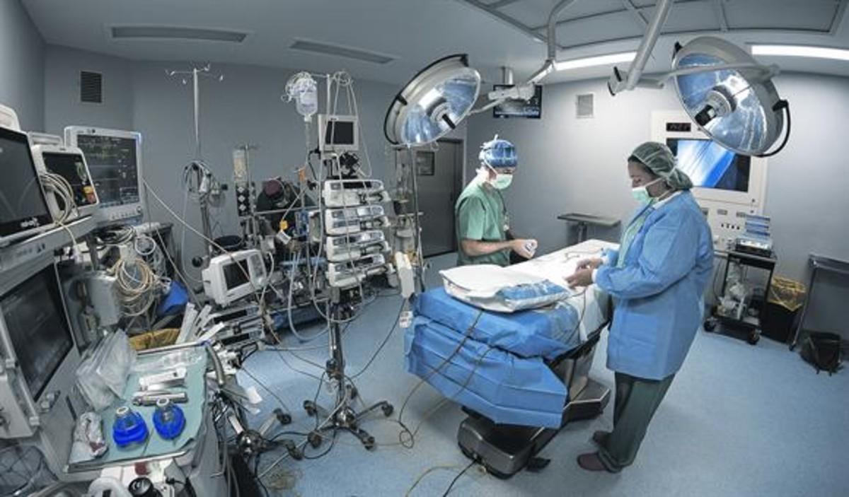 Médicos en el Hospital de Can Ruti. Médicos en el Hospital de Can Ruti.