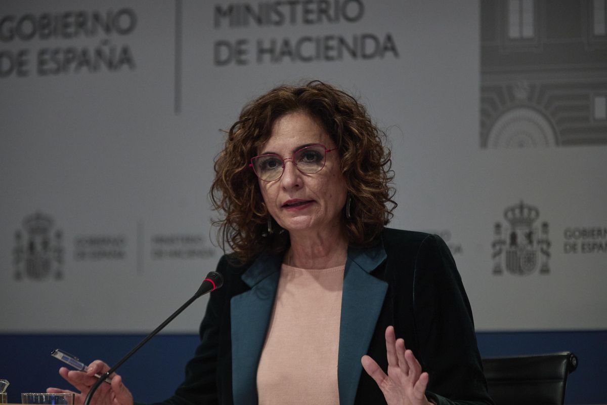 La ministra de Hacienda, María Jesús Montero, en rueda de prensa. La ministra de Hacienda, María Jesús Montero, en rueda de prensa.