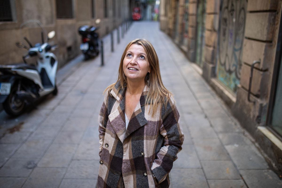 Eva Parera, cerca del Ayuntamiento de Barcelona, el pasado viernes, Eva Parera, cerca del Ayuntamiento de Barcelona, el pasado viernes,