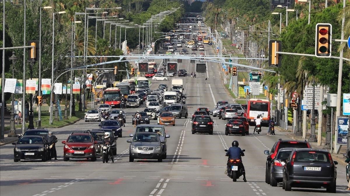 La Diagonal de Barcelona, el pasado 18 de junio. La Diagonal de Barcelona, el pasado 18 de junio.
