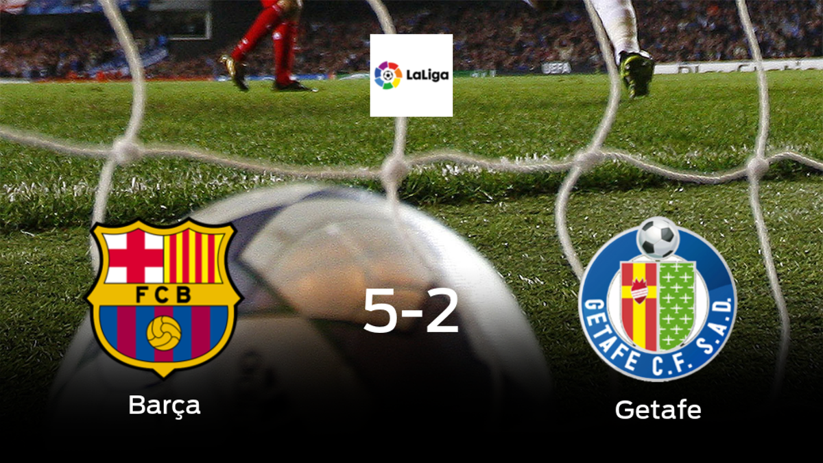 El Barcelona consigue los tres puntos en casa tras pasar por encima del Getafe (5-2) El Barcelona consigue los tres puntos en casa tras pasar por encima del Getafe (5-2)
