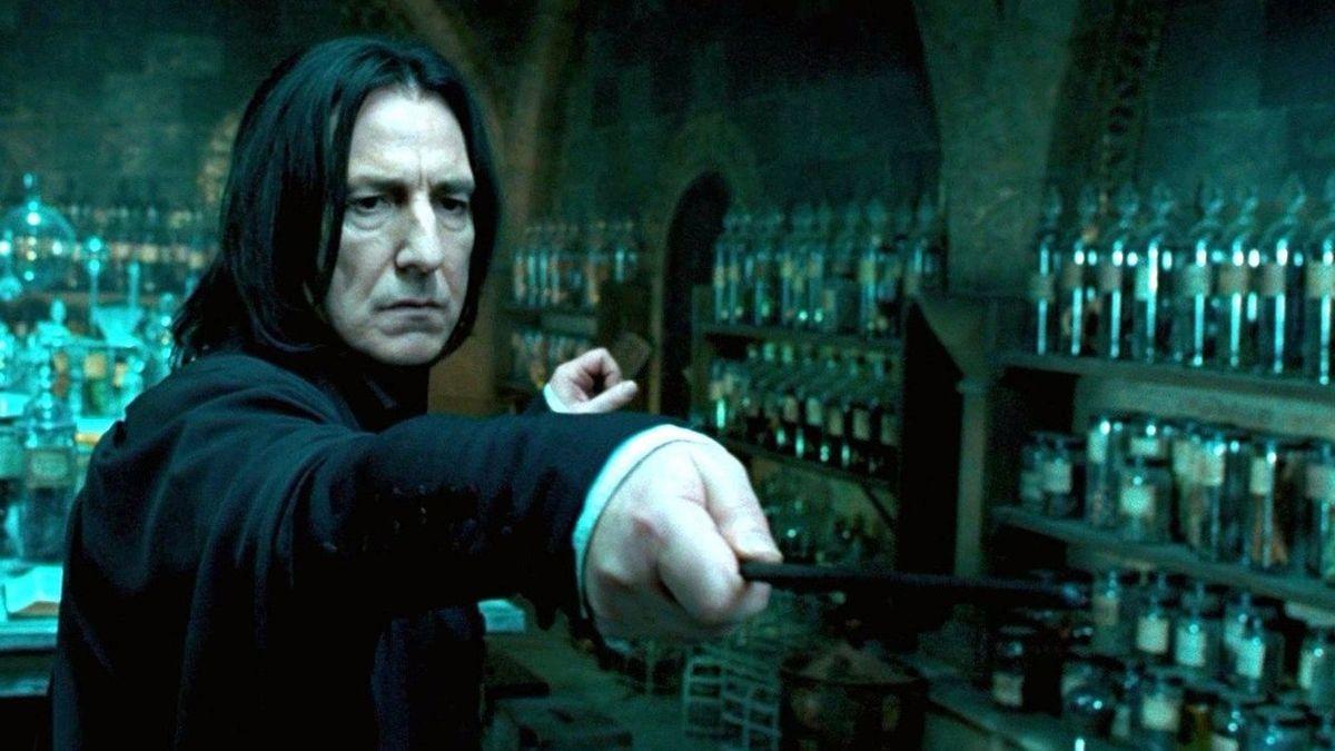 Alan Rickman como Severus Snape en Harry Potter.