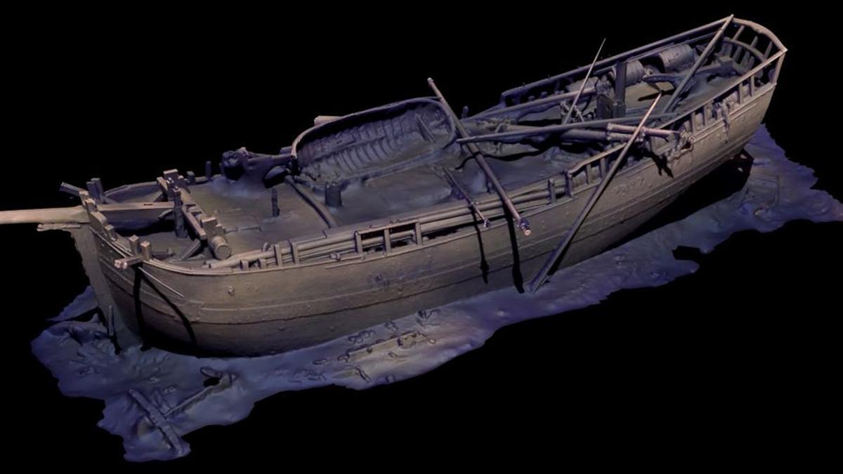 Descubren tres barcos fantasmagóricos en el fondo del Mar Báltico
