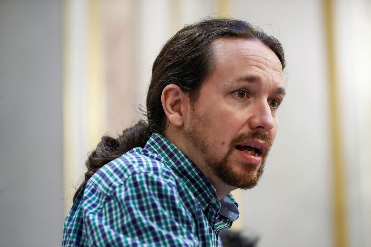 Pablo Iglesias, durante una rueda de prensa, en una foto de archivo. Pablo Iglesias, durante una rueda de prensa, en una foto de archivo.