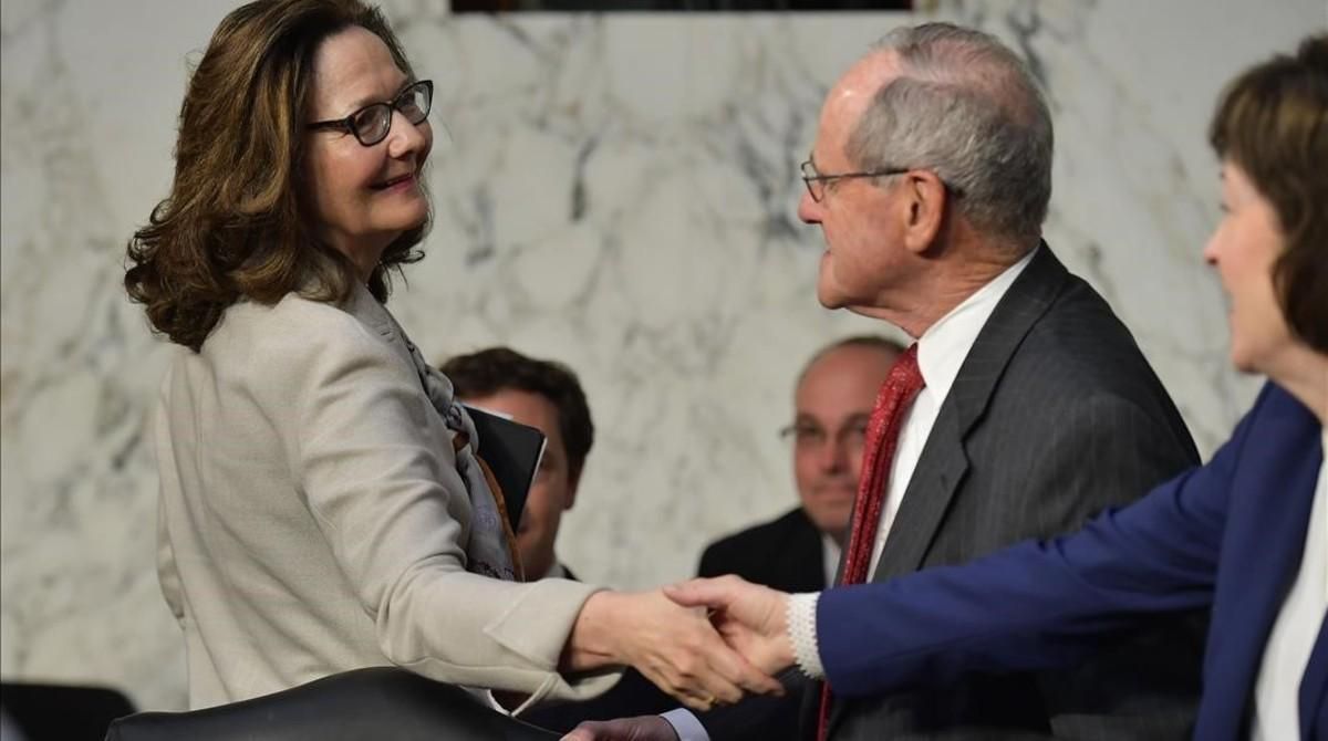 Gina Haspel a su llegada al Comité de Inteligencia del Senado. Gina Haspel a su llegada al Comité de Inteligencia del Senado.