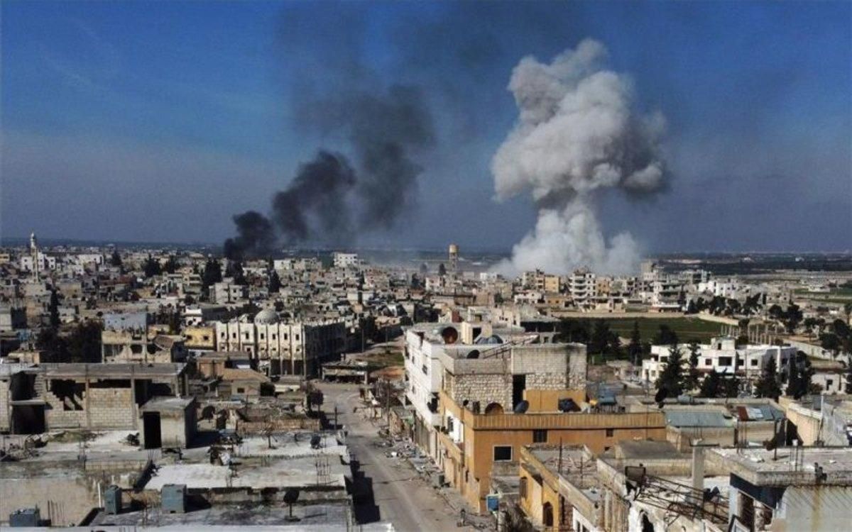 Bombardeos en el norte de Siria. Bombardeos en el norte de Siria.