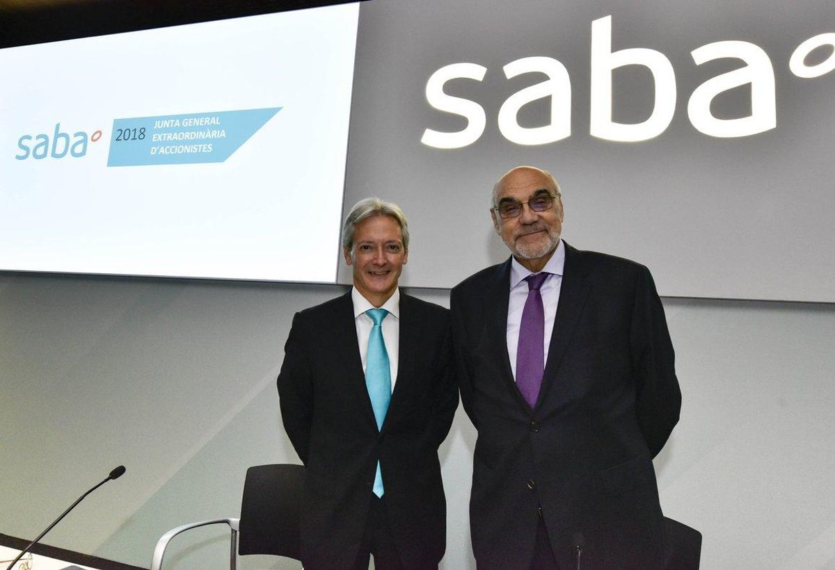 El Presidente de Saba, Salvador Alemany y el Consejero Delegado, Josep Martínez Vila. El Presidente de Saba, Salvador Alemany y el Consejero Delegado, Josep Martínez Vila.