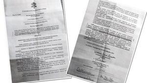 Una de las dos cartas firmadas por Ladaria Ferrer que destapan el sistema de silencio vaticano
