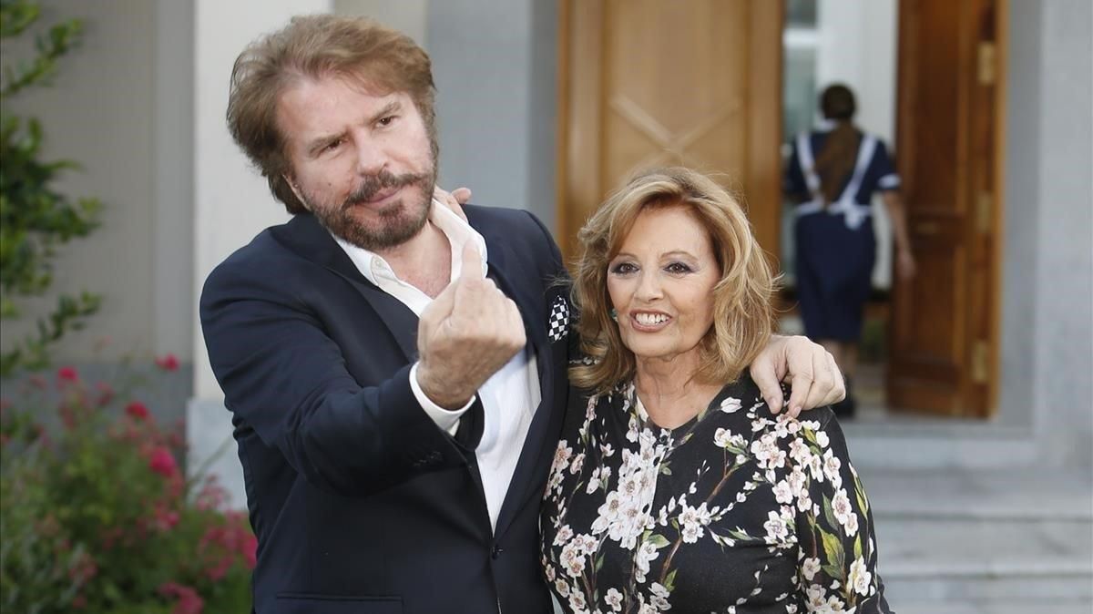 María Teresa Campos y Edmundo Arrocef, en el 2016. María Teresa Campos y Edmundo Arrocef, en el 2016.