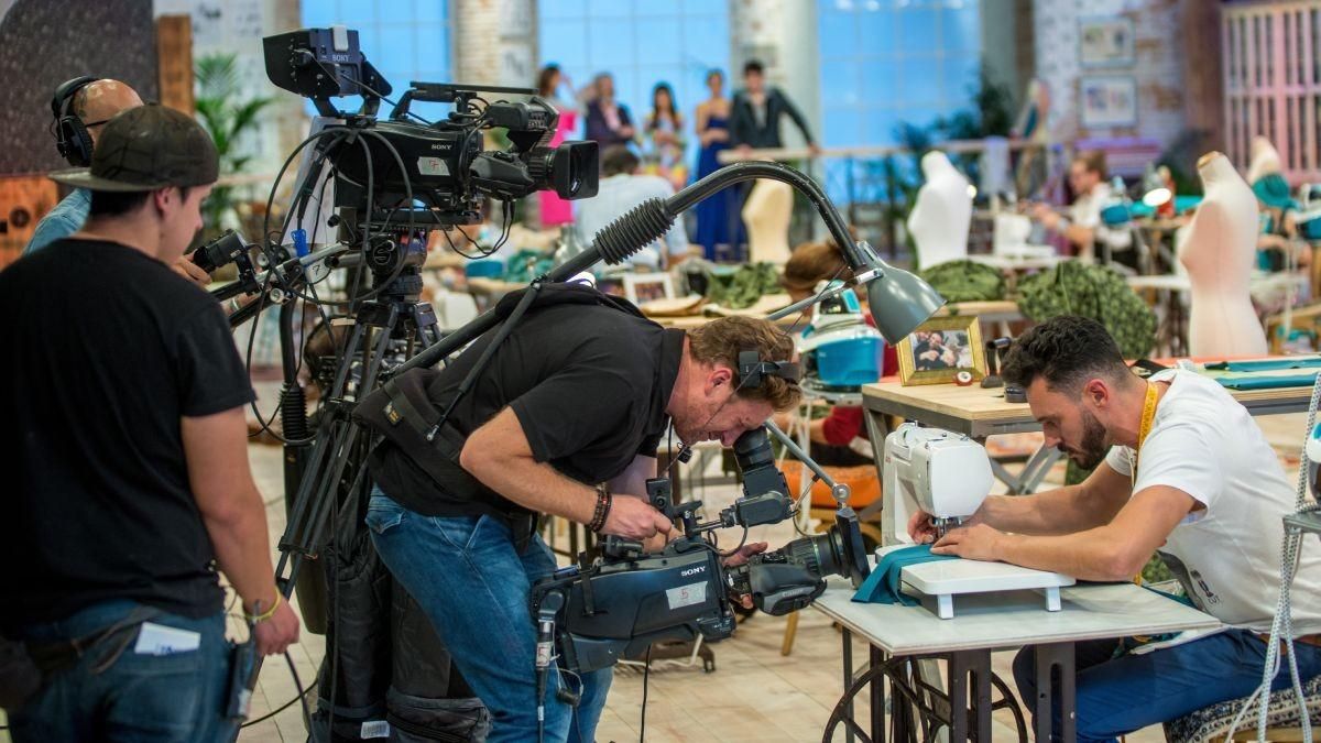 Grabación del primer programa de TVE ’Maestros de la costura’. Grabación del primer programa de TVE ’Maestros de la costura’.