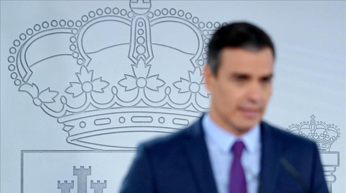 Pedro Sánchez, en una comparecencia ante la prensa el pasado 4 de agosto. Pedro Sánchez, en una comparecencia ante la prensa el pasado 4 de agosto.