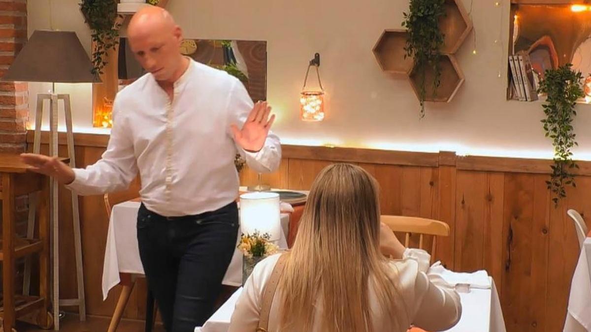 Eloy y Mercedes en ’First Dates’. Eloy y Mercedes en ’First Dates’.