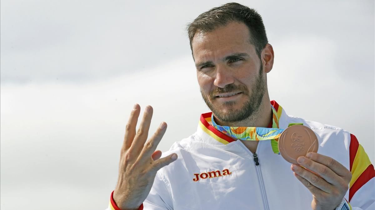 Saúl Craviotto en los JJOO de Rio con la medalla de bronce Saúl Craviotto en los JJOO de Rio con la medalla de bronce