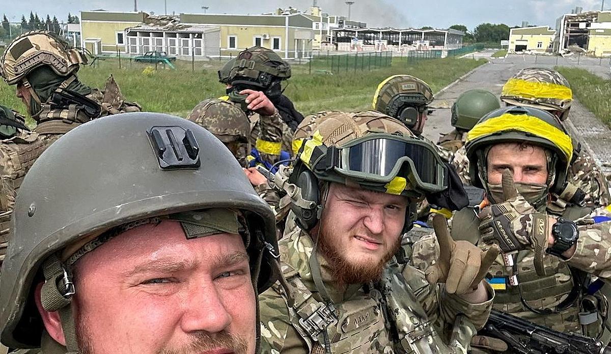 Voluntarios rusos para la defensa de la zona de Belgorod. 