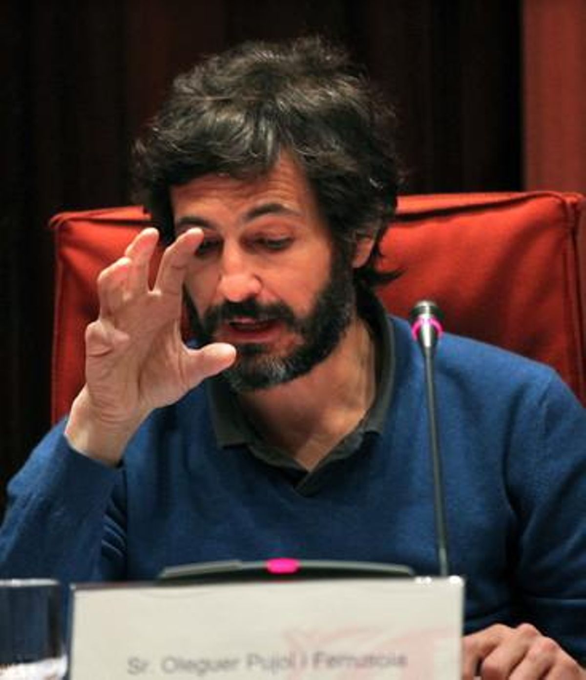 Oleguer Pujol Ferrusola, hijo del expresidente de catalán Jordi Pujol, durante su comparecencia en la comisión del Parlament. Oleguer Pujol Ferrusola, hijo del expresidente de catalán Jordi Pujol, durante su comparecencia en la comisión del Parlament.