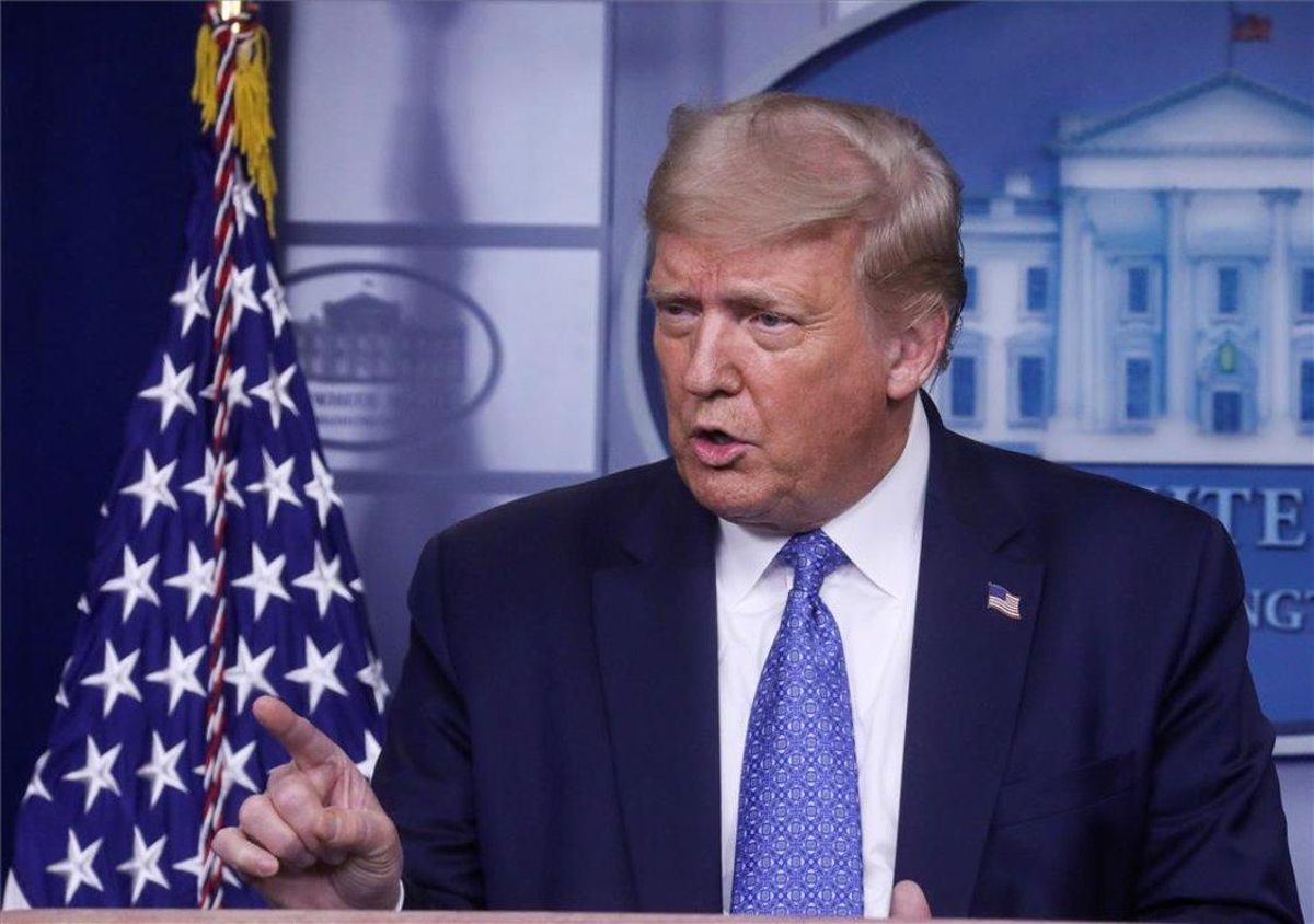 Donald Trup en conferencia de prensa en la Casa Blanca. Donald Trup en conferencia de prensa en la Casa Blanca.