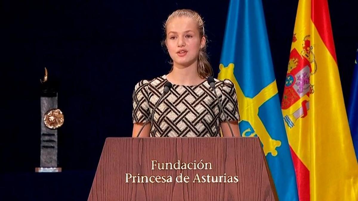 La princesa Elionor reivindica el paper dels joves: «Tenim molt per aportar»