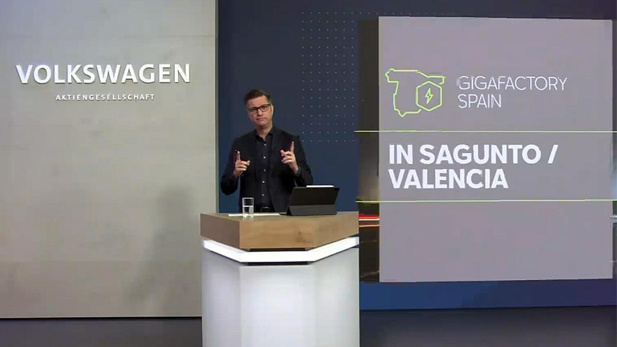 Thomas Schmall (Volkswagen) confirma la instalación de la planta de baterías en Sagunto. Thomas Schmall (Volkswagen) confirma la instalación de la planta de baterías en Sagunto.