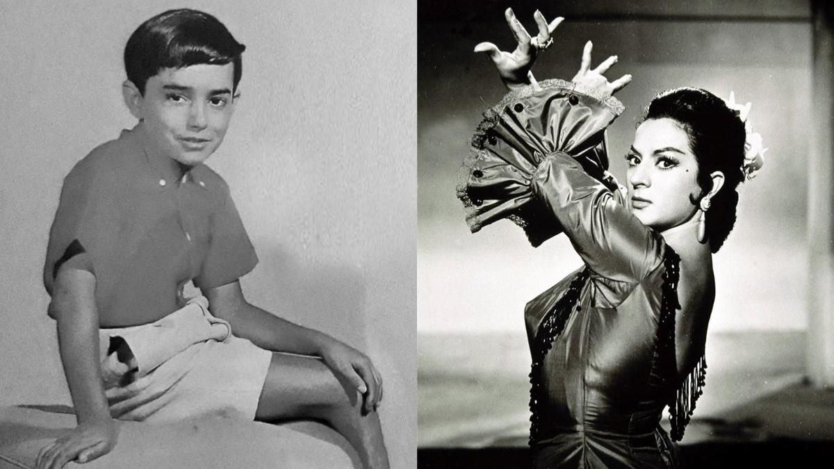 El artista infantil Joselito y Lola Flores. El artista infantil Joselito y Lola Flores.