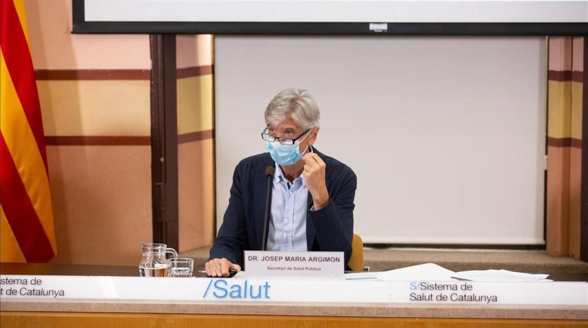 El secretario de Salut Pública de Catalunya, Josep Maria Argimon. El secretario de Salut Pública de Catalunya, Josep Maria Argimon.