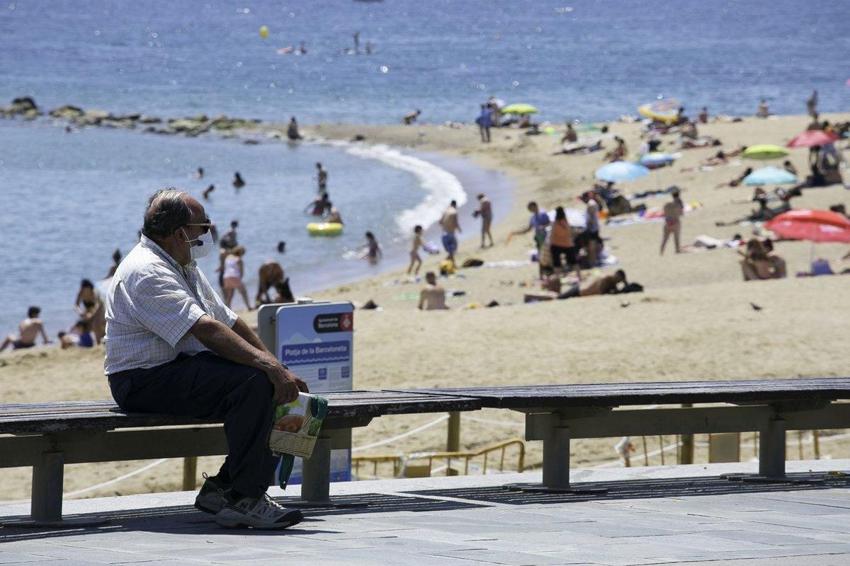 Playa de la Barceloneta. Playa de la Barceloneta.