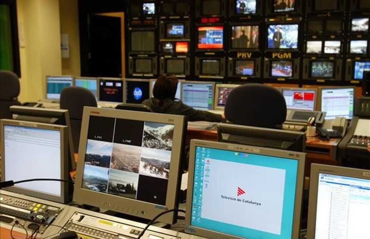Centro de control de TV-3. Centro de control de TV-3.