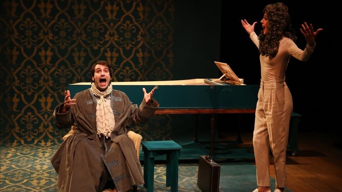 ’La mascarada’, en el Teatre Akadèmia. ’La mascarada’, en el Teatre Akadèmia.